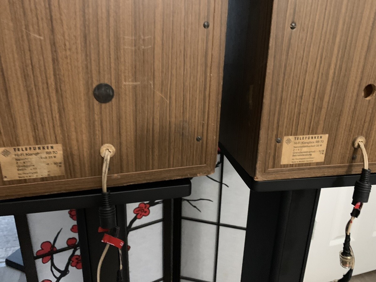 Telefunken RB70 Klangbox Rare Hi-Fi Vintage Speakers Pair Telefunken RB70 Klangbox Rare Hi-Fi Vintage Speakers Pair