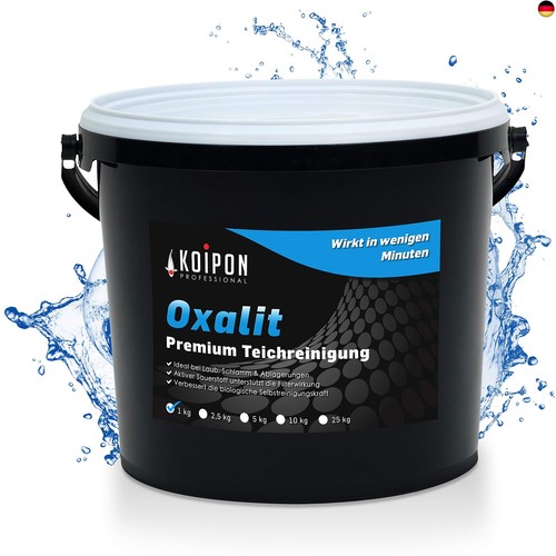 KOIPON Oxalit 1 kg Teichschlammentferner zur Teich Reinigung von Laub, Teich - Bild 1 von 8