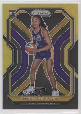2021 Panini Prizm WNBA Black Gold Prizm 4/5 Stephanie Watts #98 Rookie RC 00zd