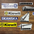 StickeRs PKS Kiewit LIEBHERR Skanska GE Baker Hughes Tower Crane Crawler CraneS — photo 3