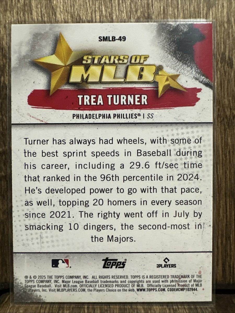 2025 Topps Series 2 Trea Turner #SMLB-49 Stars of MLB Insert