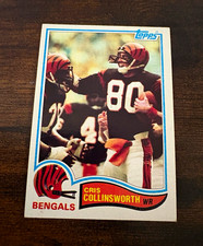 1982 Topps Cris Collinsworth #44 Rookie Cincinnati Bengals 🍀4 Leaf Cards🍀