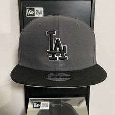 MLB - Los Angeles Dodgers 9FIFTY Adjustable Snap-Back New Era Cap - Gray / Black