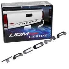 Matte Black Finish 3D Raised Tailgate Letter Pieces For 2016-23 Toyota Tacoma