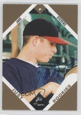 2003 Just Minors Just Rookies Gold Auto 1/100 Jake Stevens #70 Auto RC 0q3