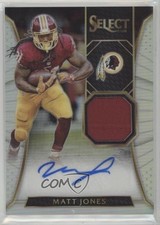 2016 Panini Select Materials 49/49 Matt Jones #AM-MJ Auto 0t1