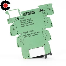 Phoenix Contact PLC-BSC-24UC/21-21 Relay Base, 24V AC/DC, DIN Rail