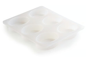 Flexible 6 Oval Bar Silicone Soap Mold by Rustic Essentials