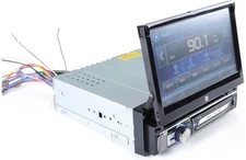 Dual Electronics DV715B 7" Touchscreen Flip-Out DVD Receiver Bluetooth | USB