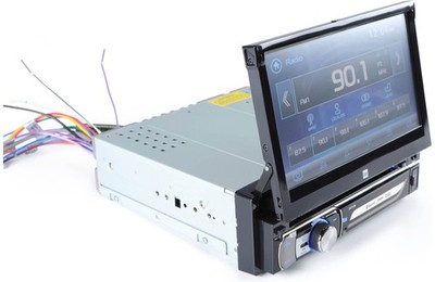 Dual Electronics DV715B 7'' Touchscreen Flip-Out DVD Receiver Bluetooth | USB