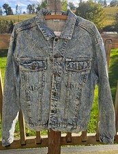 Vintage 1980's GUESS by Georges Marciano Acid Wash Denim Jacket- Made In USA
