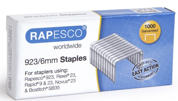 Rapesco Heftklammern 923/6 Verzinkt 1.000 StüCk-image