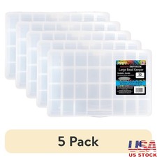Large Bead Keeper Box 32 Compartment Craft Storage Organizer Lightweight Plastic