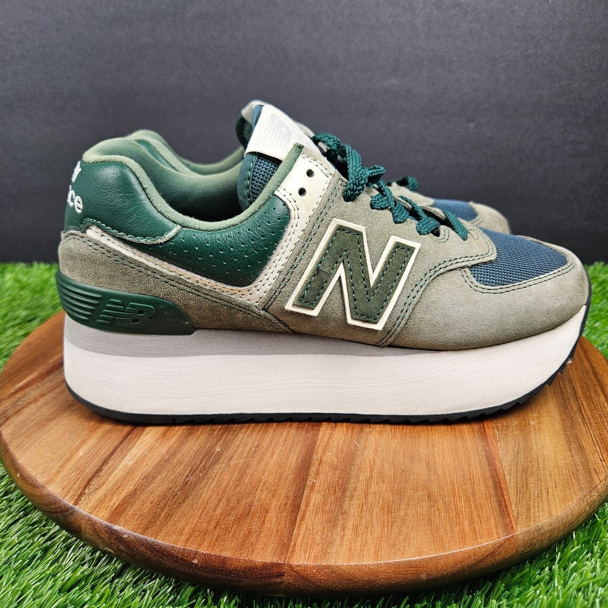 Size New Balance 574+ Acidic Green W for sale online