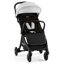 Babyjoy Baby Portable Stroller One-Hand Fold Pushchair W/ Aluminum Frame Grey