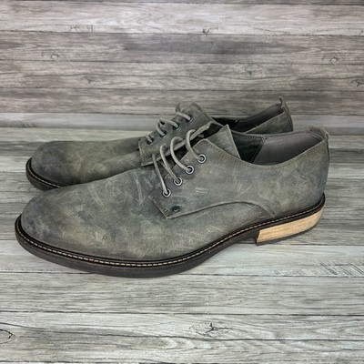 ECCO Kenton Derby Mens 13-13.5 Us 47 EU Plain Toe Suede Leather Oxford Shoes