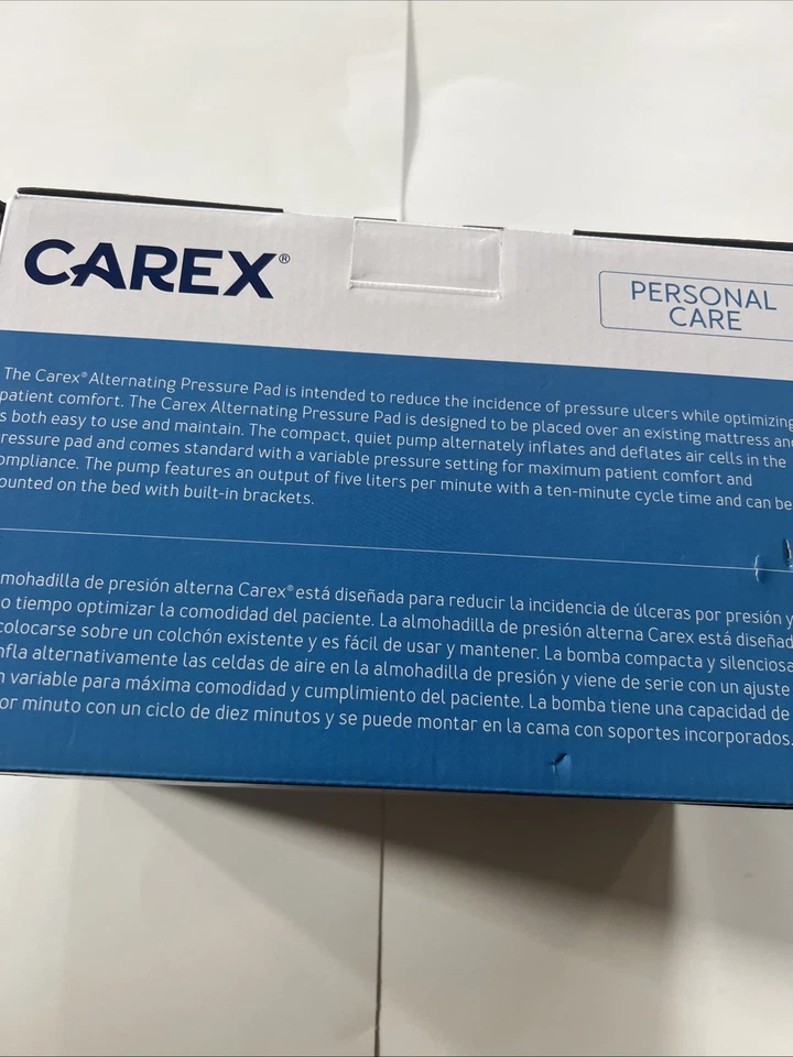 Almohadilla de presión alterna Carex bomba eléctrica capacidad de peso 300 libras nueva en caja $80 Foto 3 de 3