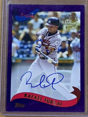 2020 Topps Archives - Fan Favorites Autographs Rafael Furcal #FFA-RF Purple /150