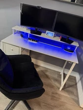 OLIXIS Midback Office Chair with Armrests Computer Desk Chair