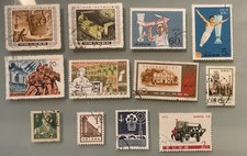 LOT DE 12 TIMBRES OBLITÉRÉS / COREE / TBE
