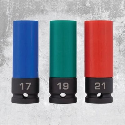 Mac Tools 3-teiliger Rad-Steckschlüsselsatz mit Koffer - 3TWSS 17 mm/19 mm/21 mm