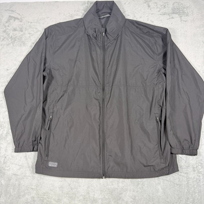 #ad Dri Duck Mens 2XL Windbreaker Jacket Black Lowes Pepsi Building Together Zip $24.90