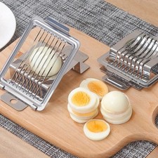 Stainless Steel Boiled Egg Slicer Cutter Mushroom Tomato Ham Kitchen Chopper USA