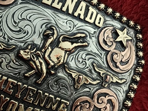 Bullnado Bull Riding Rodeo Champion Trophy Buckle☆Cheyenne Wyoming☆2011☆971 - Bild 5 von 15