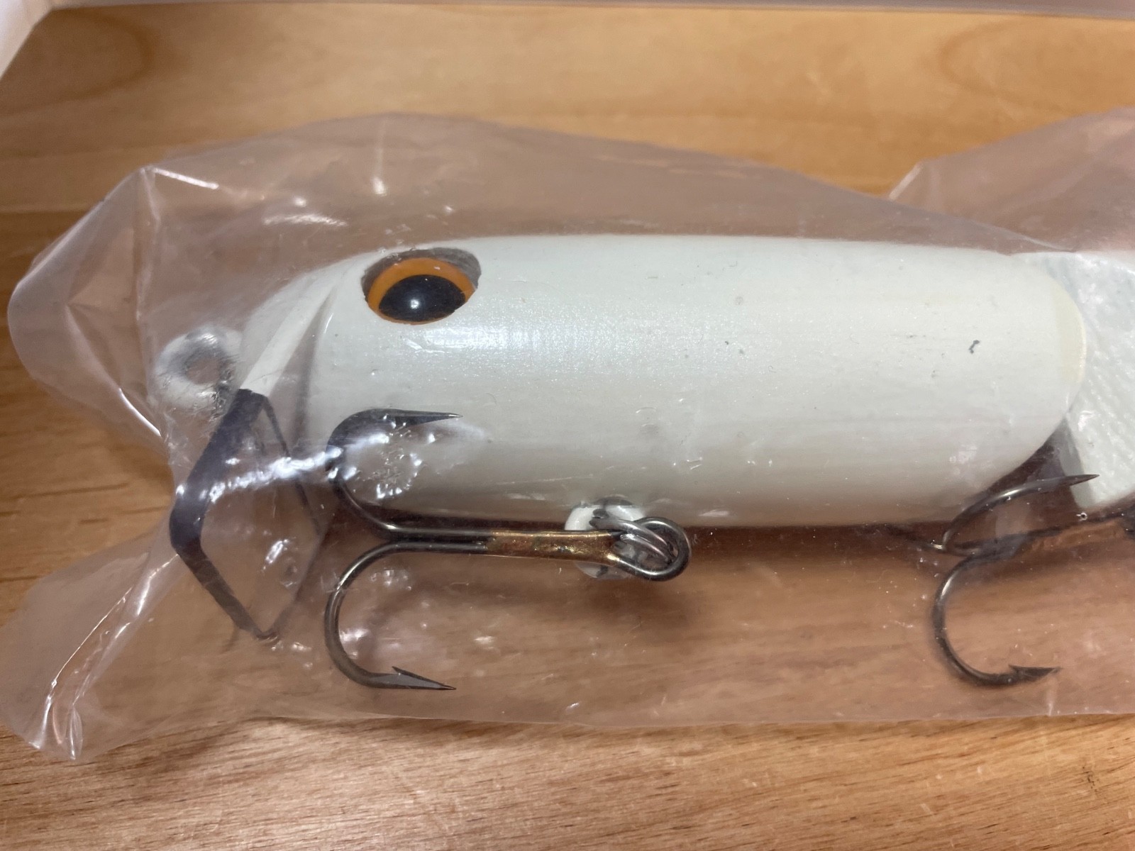 MS Slammer XX Md 9inch White swimbait Topwater wakebait wood fishing lure Unused - Image 11