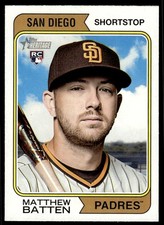 2023 Topps Heritage Matthew Batten Rookie San Diego Padres #154