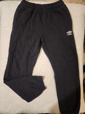 UMBRO Soccer Brand Youth Large Black Sweatpants Gently Used Active Athlete Boys