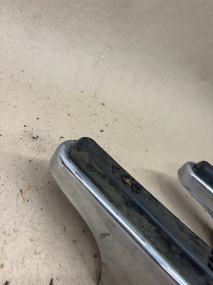 Ford F150 F250 F350 1973 1978 1979 protectores de parachoques parachoques goma cromada 74 Foto 4 de 4