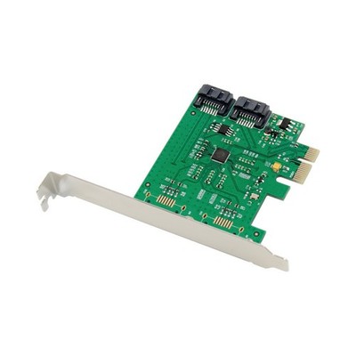 PCIe PCI express x1 88SE9170 2-Port SATA 6Gbps HHD SSD Storage Expansion Card