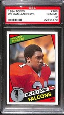 1984 TOPPS #209 WILLIAM ANDREWS PB PSA 10 GEM-MT 22844470 