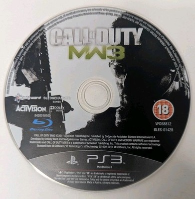 Call of Duty Modern Warfare 3 (Sony PlayStation 3 PS3, 2011) Disc Only