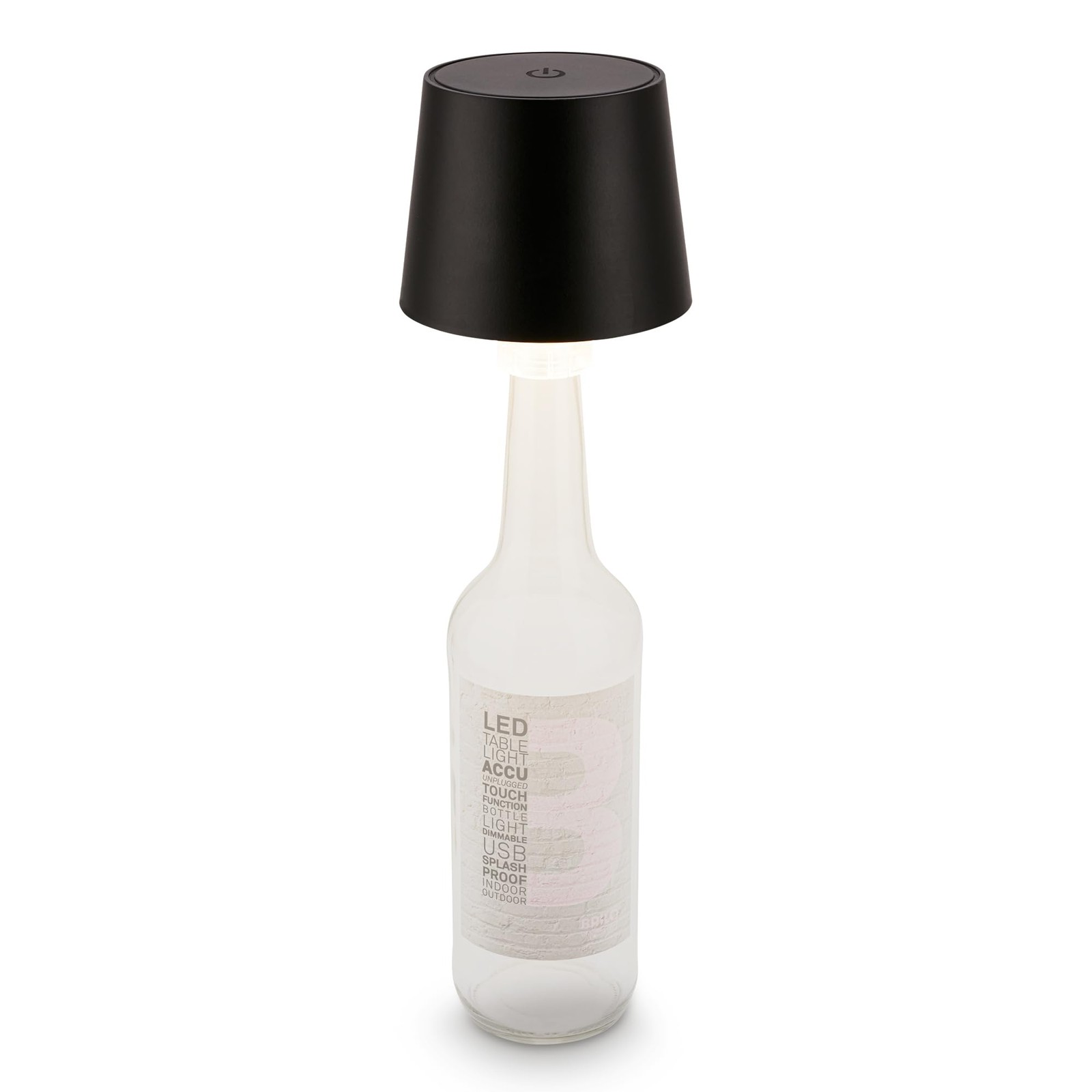 Lampe bouteille LED sans fil tactile avec variateur pour un éclairage sur mesure