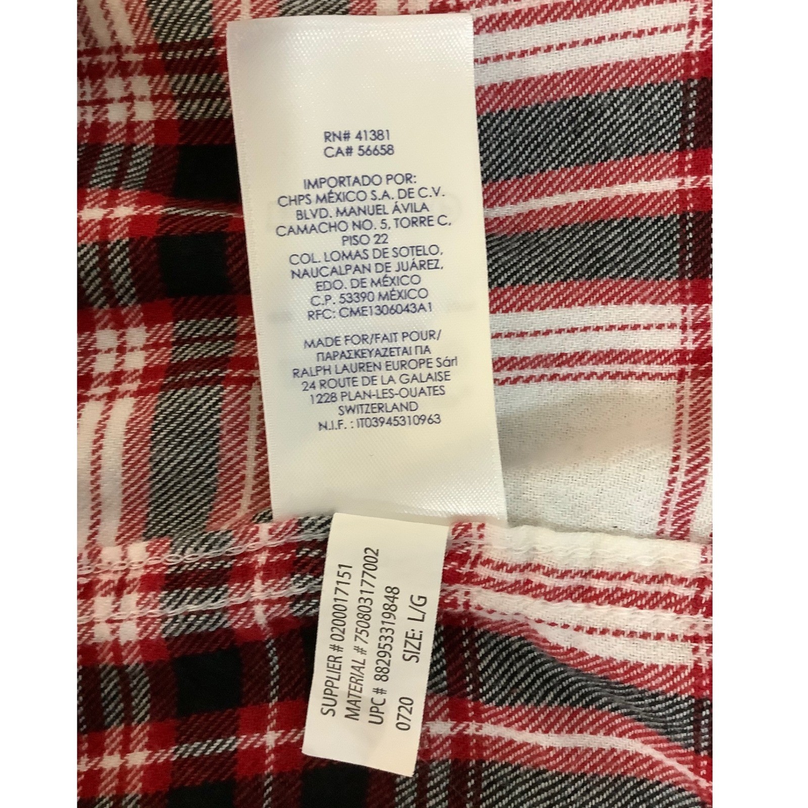 Mens Chaps Performance Button Up Plaid Flannel Sh… - image 5