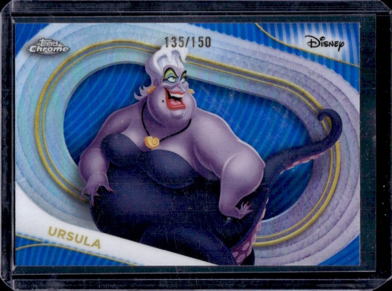 2025 Topps Chrome Disney Ursula Blue Refractor #/150