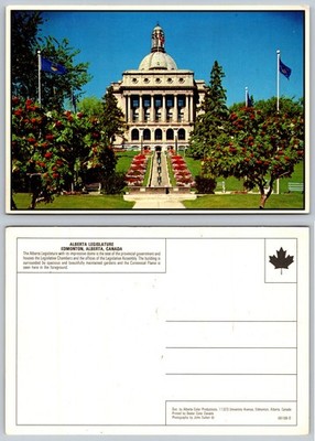 Continental Alberta Legislature Edmonton Canada Postcard