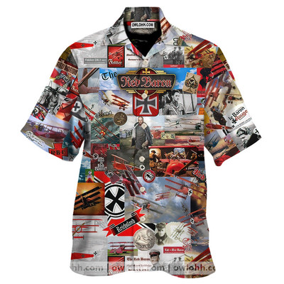 The Historic Red Baron hawaiian Shir
