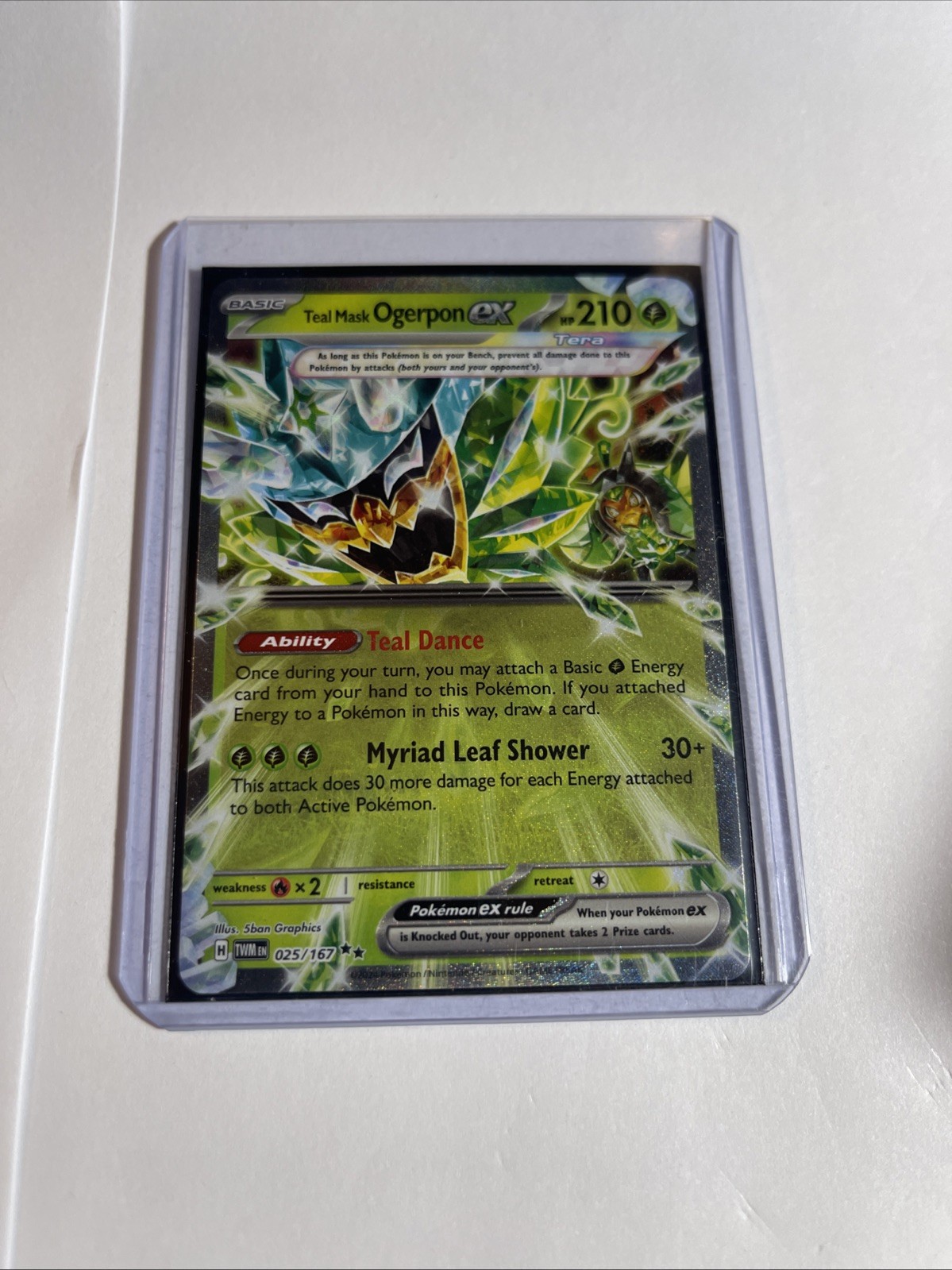 Pokemon Teal Mask Ogerpon EX 25/167 Twilight Masquerade