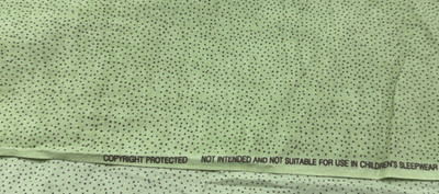 Tiny Brown Dots on Soft Sage Lime Green Cotton Fabric BTHY #53