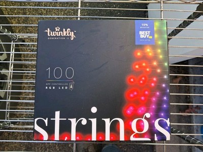 Twinkly 100 APP Controlled RGB LED String Christmas Lights Generation II 