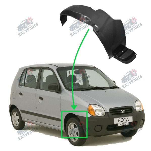 Radlauf StoßStange Locaro Vorne Rechts FüR Hyundai Atos 1998 - 2003-image