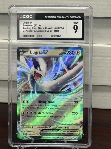 Pokemon Lugia ex 17/34 PSA CGC 9 Ultra Rare Holo Venusaur & Lugia ex Deck