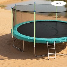 6 Pcs Universal Trampoline Net Poles Trampoline Replacement Enclosure Poles
