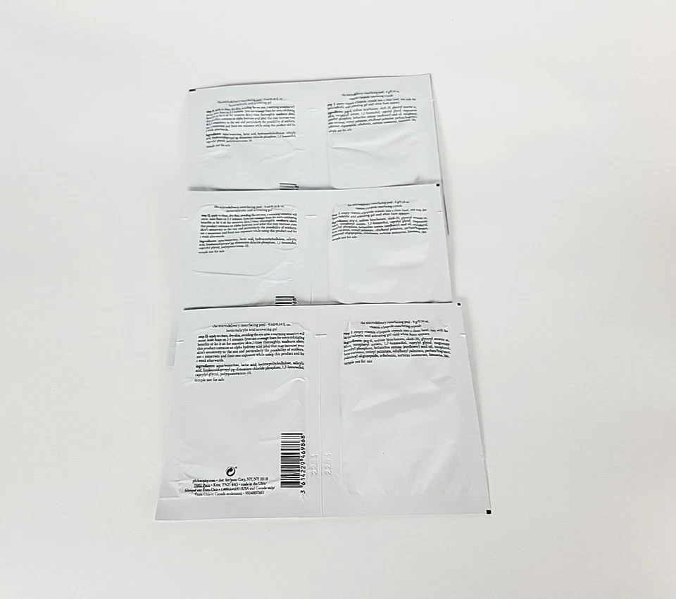 3x Philosophy the Microdelivery восстанавливающий пилинг шаг 1 и 2 - 4 мл/0,14 унц каждый - Изображение 2 из 4