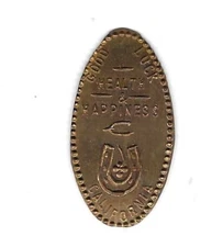 Elongated Cent - Good Luck, Health & Happiness, California