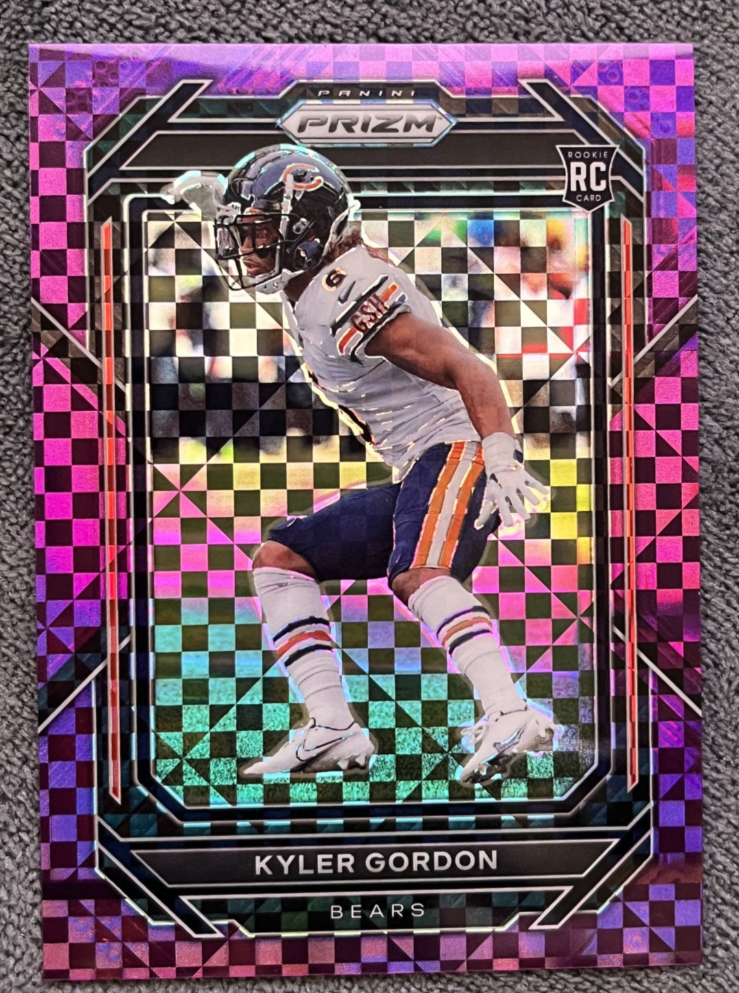 2022 Panini Prizm #385 Kyler Gordon Rookie Prizm Purple Power #/49