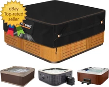 Outdoor SPA Hot Tub Cover Waterproof Square 86 X 86 Inch Fit 84 X 84 or 83 X 83